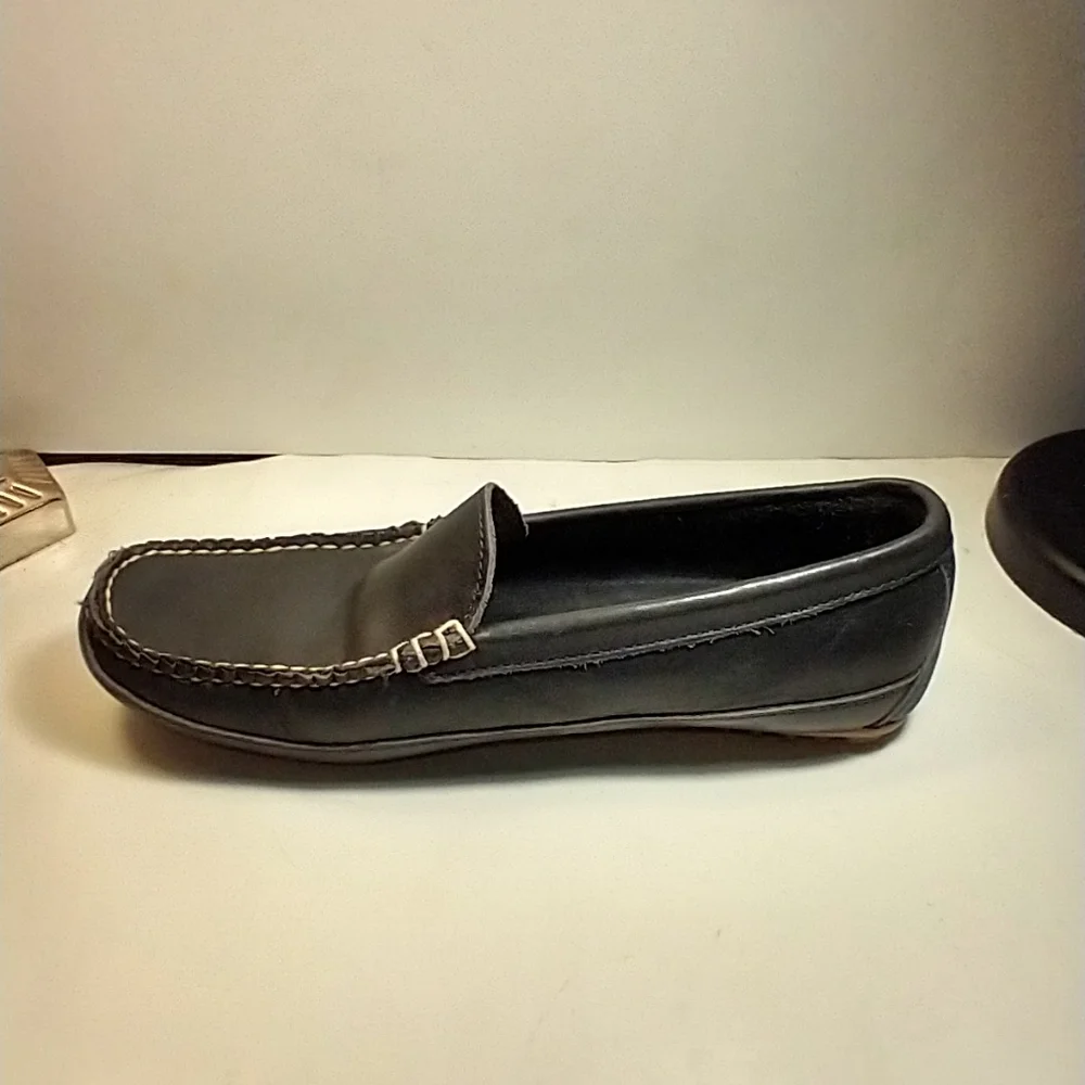 Allen Edmonds Interstate 90 Blue Leather Driving Loafers Shoes Men's sz 8.